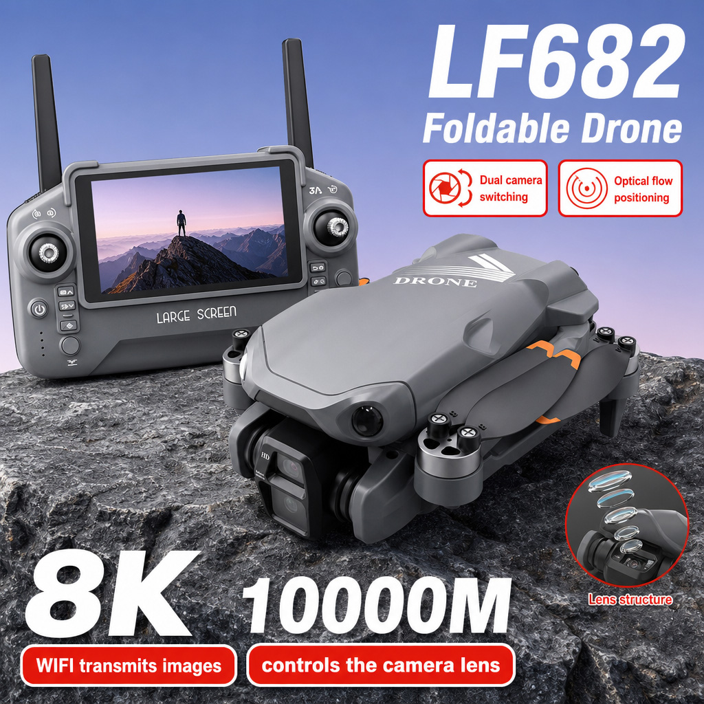 Aerial Photo LF682 Drone 8K HD - Drone Gimbal 2 Axis review and price