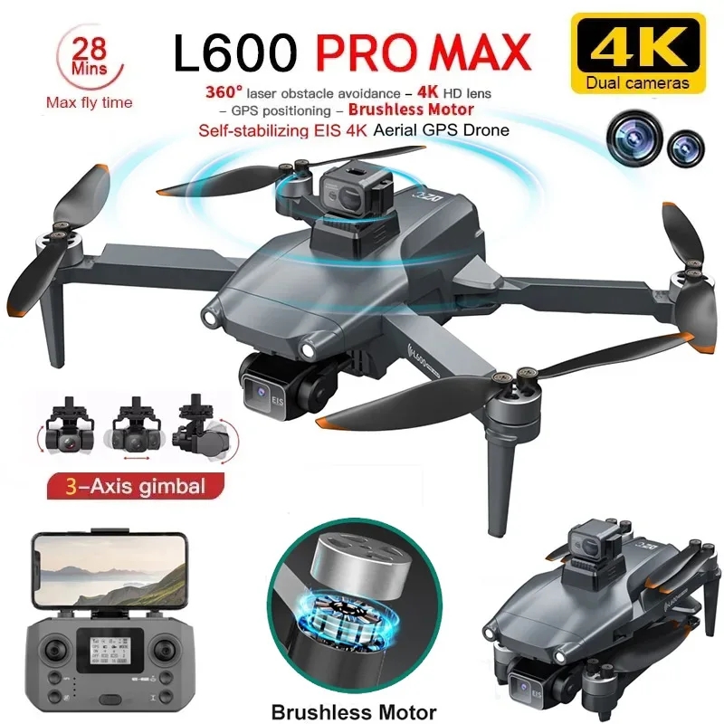 L600 PRO MAX GPS Drone Profess - Drone Gimbal 3 Axis review and price