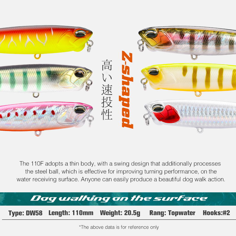 TSURINOYA 110mm 20.5g Topwater - Eachine Drone E58 review and price